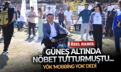 Heykel önünde nöbet mobbing değilmiş!