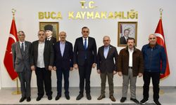 İzmir Kahveciler Odası’ndan Buca Kaymakamı Mahmut Nedim Tuncer’e ziyaret