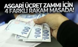 Asgari ücret zammı için 4 farklı rakam masada!