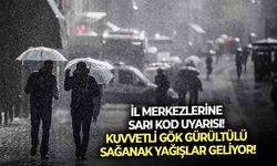 İl merkezlerine meteorolojiden sarı kod uyarısı! Kuvvetli gök gürültülü sağanak yağışlar geliyor!