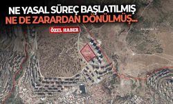 Ne yasal süreç başlatılmış ne de zarardan dönülmüş...