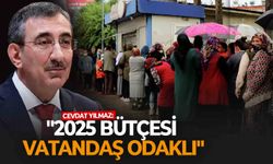 Cevdet Yılmaz: "2025 bütçesi vatandaş odaklı"