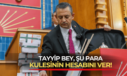 CHP lideri Özgür Özel grup toplantısından seslendi: Tayyip Bey , şu para kulesinin hesabını ver!