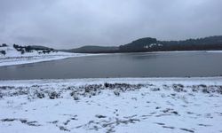 Denizli’de kar yağışı, Süleymanlı Yayla Gölü’nü canlandırdı