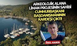 Arkeolojik sit alanına liman projesinin sahibi, Cumhurbaşkanı başdanışmanının kardeşi çıktı!