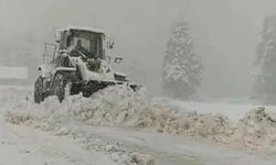 Uludağ yolu karla kapandı, belediye ekipleri seferber oldu!