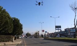 Drone destekli trafik denetimiyle ihlaller havadan görüntülendi