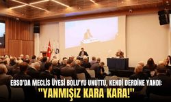 EBSO'da meclis üyesi Bolu'yu unuttu, kendi derdine yandı: "Yanmışız kara kara!"