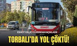 Yol çöktü, ESHOT geçici güzergahı açıkladı!