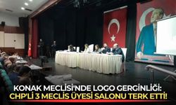 Konak Meclisi'nde logo gerginliği: CHP'li 3 meclis üyesi salonu terk etti!