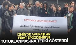 İzmir’de Avukatlar Fırat Epözdemir’in tutuklanmasına tepki gösterdi