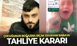 İzmir Karabağlar'da çocuğunun boğazına bıçak dayamıştı: Tahliye edildi!