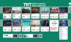 TRT'den 'Miraç Kandili' Özel Yayınları