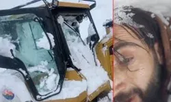 Şırnak’ta iş makinesinin üzerine çığ düştü