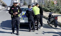 Plakasız motosiklete 54 bin lira ceza!