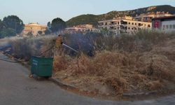 İzmir Kemalpaşa'da otluk alanda yangın: Ekiplerin müdahalesiyle söndürüldü!