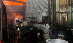 İzmir Bornova’da metal döküm atölyesinde korkutan yangın!