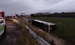Şarampole yuvarlanan otobüste can pazarı: 10 yaralı