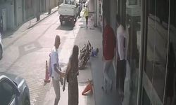 İzmir Menemen'de tehlikeli anlar: 3 yaşındaki çocuk motosikletten düştü