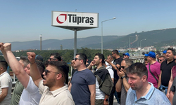 TİS talepleri kabul edilmeyen TÜPRAŞ işçileri, Kocaeli'de E-5'i trafiğe kapattı