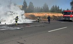 Yakıt tankeri devrildi  alev topuna döndü!