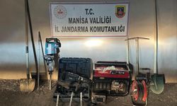 Manisa’da kaçak kazıya ekiplerden gece baskını!