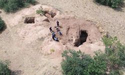 Kaçak kazıya dron takibi: 4 kişi suçüstü yakalandı