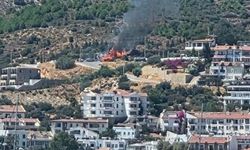 Muğla Datça’da maki yangınında 1,5 dönüm alan zarar gördü