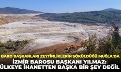 Baro başkanları zeytinliklerin söküldüğü Muğla’da: “Ülkeye ihanetten başka bir şey değil”