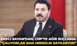 Savcı Sayan'dan, CHP'ye ağır suçlama: "Çalıyorlar ama hırsız olmuyorlar"