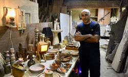 Polis memurunun ahşap tutkusu: Tornadan ev eşyalarına sanat katıyor