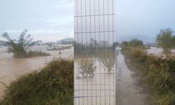 Gökçeada'da sağanak yağış hayatı felç etti!