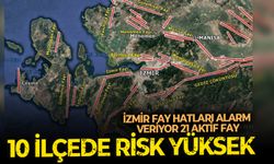 İzmir fay hatları alarm veriyor: 21 aktif fay, 10 ilçede yüksek risk