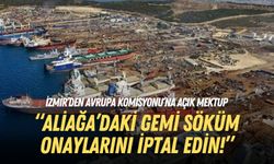 İzmir’den Avrupa Komisyonu’na açık mektup: Aliağa’daki gemi söküm onaylarını iptal edin!