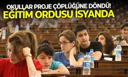 Eğitim camiasından, ''Okullar proje çöplüğüne döndü! Lütfen öğretmenleri rahat bırakın'' çağrısı