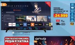A101'de isteyene Toshiba isteyene Onvo akıllı televizyon! 18 Aralık A101 indirimli aktüel katalog yayında