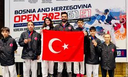 Saraybosna’da Aliağa rüzgârı! Taekwondocular kürsüyü bırakmadı