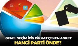 Genel seçim için dikkat çeken anket: Hangi parti önde?