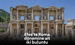 Efes Antik Kenti’nde Roma dönemine ait mermer küvet ve heykel bulundu