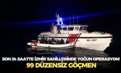 Son 24 saatte İzmir sahillerinde yoğun operasyon! 99 düzensiz göçmen