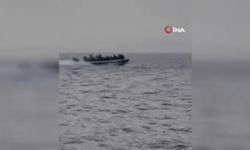 Cep telefonuna yansıyan anlar: Çeşme açıklarında takip