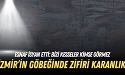 İzmir’in göbeğinde zifiri karanlık! Esnaf isyan etti: Bizi kesseler kimse görmez