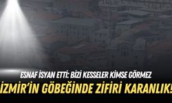 İzmir’in göbeğinde zifiri karanlık! Esnaf isyan etti: Bizi kesseler kimse görmez