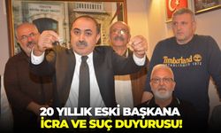 İzmir'de 20 yıllık eski başkana icra ve suç duyurusu!