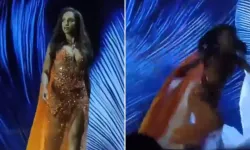 Miss Universe güzeli podyumdan düşmüşü! Sağlık durumu nasıl?