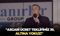 Özgür Özel: "Asgari ücret teklifimiz 39, altına yokuz!"