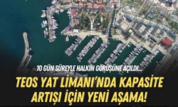 Teos Yat Limanı’nda kapasite artışı için yeni aşama: ÇED askıya çıktı