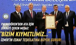 İESOB Başkanı Yalçın Ata’ya ‘Ahi Esnaf Beratı’