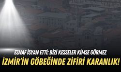 İzmir’in göbeğinde zifiri karanlık! Esnaf isyan etti: Bizi kesseler kimse görmez