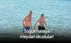 Soğuğa meydan okudular! Bodrum ve Milas’ta yeni yıl denizde karşılandı